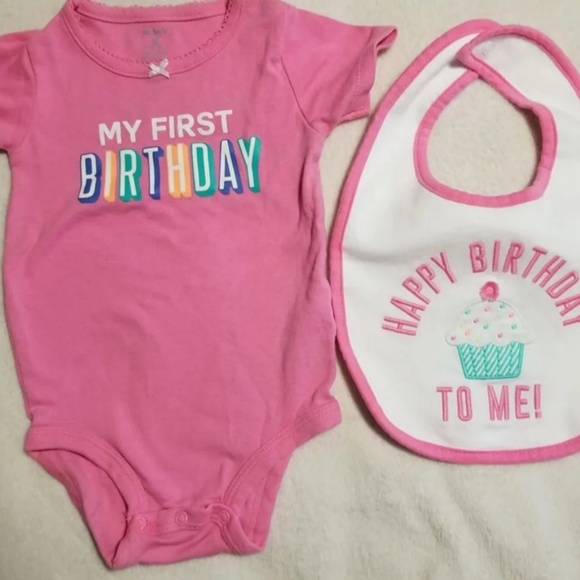 my first birthday bib girl